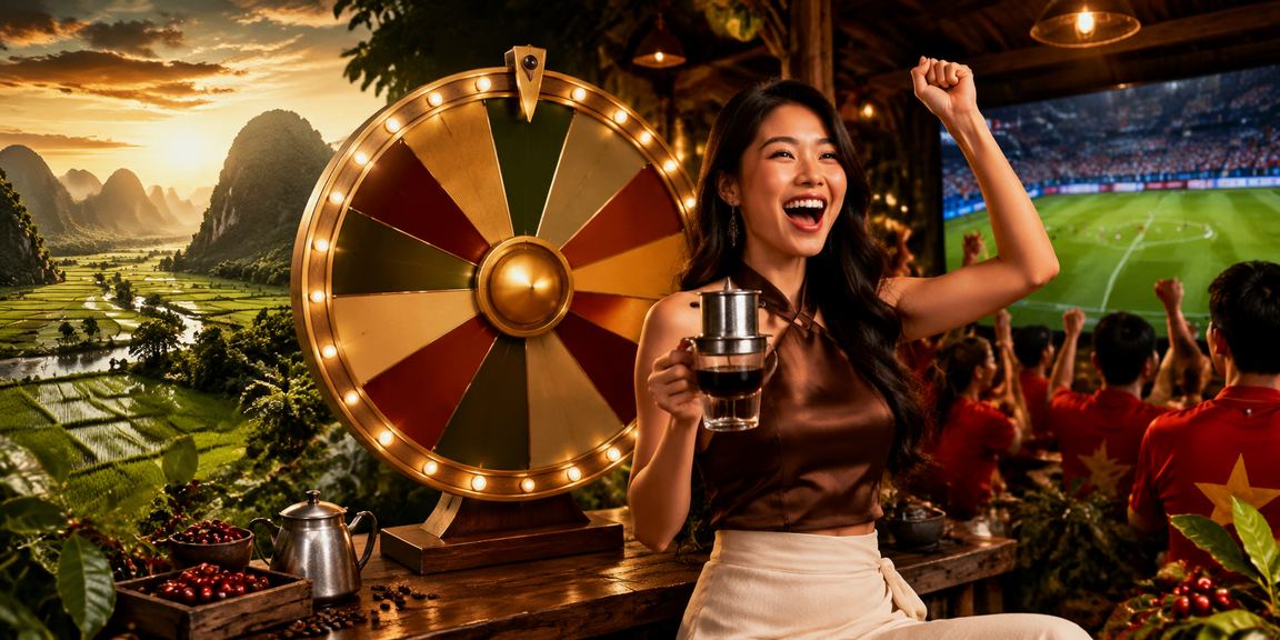 Khung cảnh bình yên Ninh Bình với ly cà phê sáng – hình ảnh gợi lên trải nghiệm cược trực tuyến an toàn mỗi ngày